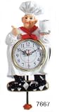 Fat Chef Pendulum Wall Clock DK-7667
