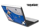 Apple Macbook 13 Skin Decal Sticker with E Shock impact protection - T-Bomber Blue