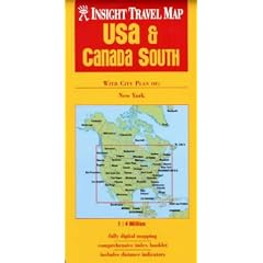 USA / Canada South Insight Travel Map