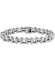 Sterling Silver Bicycle Chain Bracelet Handmade 3/8 inch wide,, sizes 8, 8.5 & 9 inch