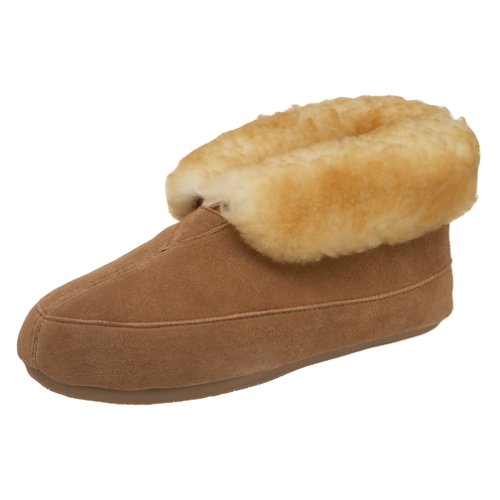 Slippers International Women's Highlander Sheepskin Cuff Bootie