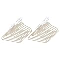 Whitmor Flocked Suit Hangers Set of 20 Beige