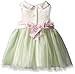 Bonnie Baby Baby Girls' Satin To Tulle Ribbon Waist Dress