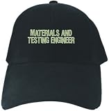 CAPS BLACK EMBROIDERY " MATERIALS AND TESTING ENGINEER FUN "