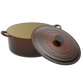 Le Creuset Enameled Cast-Iron 7-1 4-Quart Round French Oven, Chestnut by Le Creuset