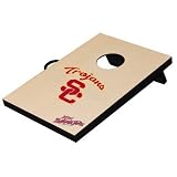 Southern Cal Trojans USC NCAA Desk Table Top Bean Bag Toss Wood Grain