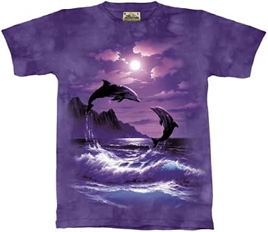The Mountain Romancing the Moon Dolphins Ocean Tee T-shirt