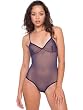 American Apparel Nylon Spandex Micro-Mesh Bra Bodysuit