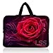 Laptop Skin Shop 15.6 inch Laptop Sleeve Bag Carrying Case Pouch with Hidden Handle-Pink Rose Floral Flower