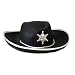 Cowboyhut Kinder Cowboy Sheriff Hut zum Kost�m schwarz