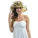 Women Satin Church Christening Derby Kentucky Wedding Formal Party Hat Ss035 (9 Colors)