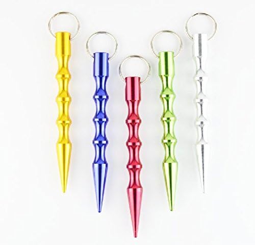 Cyclepower Kubaton Keyring Self Defense Keychain 5.75-Inch with Pressure Tip (Red)