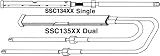 (Price/Each)Teleflex B/M REPLACE RACK CABLE 19' SSC13419 (Image for Reference)
