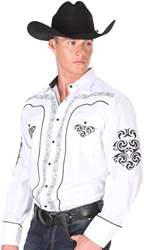 White Western EmbroideWhite Style Shirt
