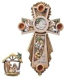 Advent Wreath - Holy Family Cross with Candles
