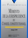 Revue Hachette Littérature  / Mémento de la jurisprudence du conseil constitutionnel, numéro 95