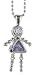 Sterling Silver Birthstone Baby Brat Girl Pendant for June