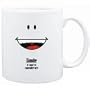 Mug White " Smile if you're considerate " Adjetives