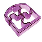 Ginsey Sandwich Cutters Puzzle Bites Translucent in Purple *NEW*