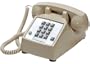 Cortelco Kellogg 2500 Tel-Flash/M-W Desk Mount Phone with Cords Ash&Vol Cntrl
