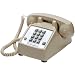 Cortelco Kellogg 2500 Tel-Flash/M-W Desk Mount Phone with Cords Ash&Vol Cntrl