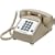 Cortelco Kellogg 2500 Tel-Flash/M-W Desk Mount Phone with Cords Ash&Vol Cntrl