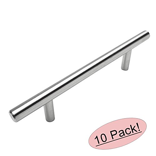 Cosmas® 404-030SS True Solid Stainless Steel Construction 3/8 Inch Slim Line Euro Style Cabinet Hardware Bar Handle Pull - 3
