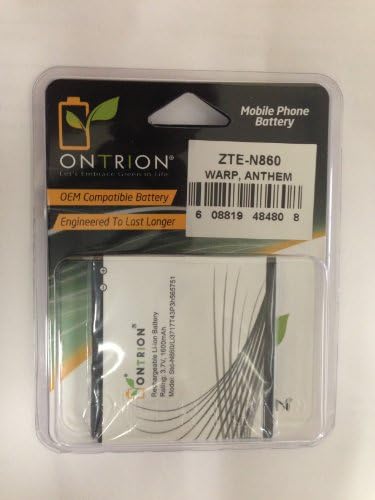 Cell Phone Batteries - Replacement Battery for ZTE N860 WARP, ZTE Anthem 4G N910, Render N859