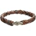 Forgiven Jewelry - Leather Braided Christian Bracelet with Cross Bead Connector