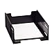 Rubbermaid 17671 High-capacity front load stackable tray, 5 high, letter size, black