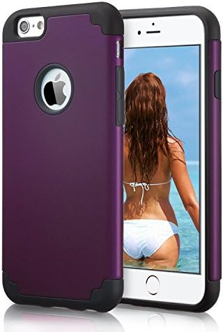 iPhone 6 Plus case,2in1 Hybrid Case Cover for Iphone 6 plus by GPIXIU. Hard Cover for Iphone 6 plus Printed Design Pc+ Silicone Hybrid High Impact Defender Case Combo Hard Soft Cases Covers