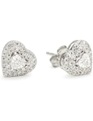 Kobelli "Amour" Round Diamond Fashion Earrings (1/4 Cttw, HI/I1-I2), 0.33"
