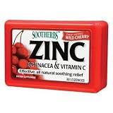 SootHerbs Vitamin C, Echinacea & Zinc - Cherry 30 lozenges from Amerifit