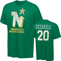 Old Time Hockey Minnesota North Stars Dino Ciccarelli Alumni Player Name & Number T-Shirt
