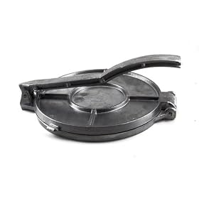 Click here to buy 6 3 8 inch Best Manufacturers Authentic Cast Aluminum Tortilla Press Made in Mexico.