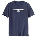 T-SHIRT NAVY BLUE " I LOVE ARGENTINE GIRLS " ARGENTINA Large