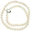 Pearl Freshwater Cultured White Necklace Strand 6-7mm 18" Gift Box Bucasi