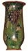 Green and purple grape motif vase - 8
