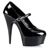 Pleaser Shoes Women's Delight-687, 5 3/4'' Stiletto Heel Mary Jane Platform Pump