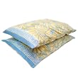 Handmade Cotton Pillowcases - Sunflower - Fair Trade