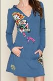 Tiger Ed Hardy Stretch French Terry Hoodie Dress