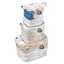 Honey-Can-Do VAC-01301 Combo Set Vacuum Cubes Jumbo Extra large and Large, 3-Pack
