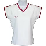 Womens Reebok White/Scarlet Team Court Top