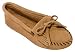 Minnetonka Women's Kilty Suede Moc Softsole Moccasins,Tan Suede,5.5 M US