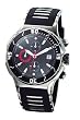 Charles Hubert Paris - Men's Premium Dress Watch with Black Face-plate and Silver-tone Accents, Casing, and Chronograph