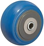 RWM Casters SWR-0420-08 4″ Diameter x 2″ Width Nylon Core/Elastomeric Rubber Tread Signature Premium Wheel with Straight Roller Bearing, 400 lbs Capacity