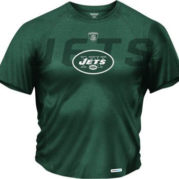New York Jets Reebok Sideline Audible Performance Heathered Speedwick T-Shirt - XL