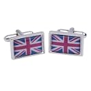 Union Jack - National - Silver Plated Cufflinks