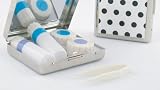 GLAM Travel Contact Lens Case: Contact Case, Cleaning Solution, Tweezers & Mirror - Part of the Bombshell Collection