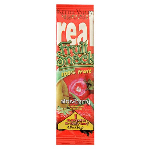 Kettle Valley All Natural Real Fruit Snacks, Strawberry, 0.7-Ounce Bars (Pack of 60) by Kettle Valley